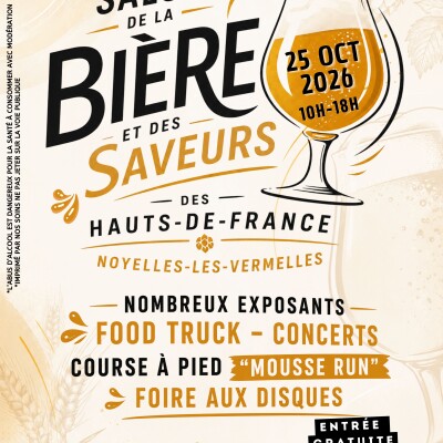 Emission spéciale salon de la biere , mousse run le 25 octobre 2026 à Noyelles les Vermelles cover