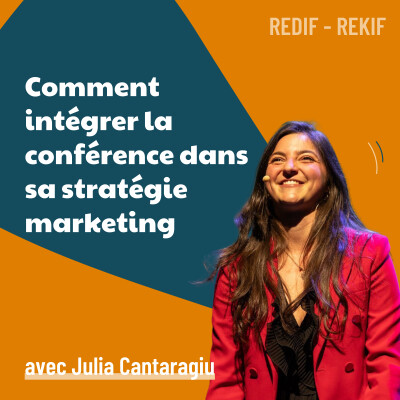 Développer sa visibilité grâce aux conférences - avec Julia Cantaragiu [REDIF] | personal branding, business, stratégie marketing cover