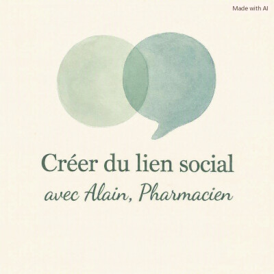 Créer du lien social avec Alain, Pharmacien cover