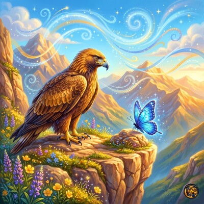 Histoire pour enfants : l'aigle et le grand vent. Avoir confiance en soi et oser se lancer (gestion des émotions) cover