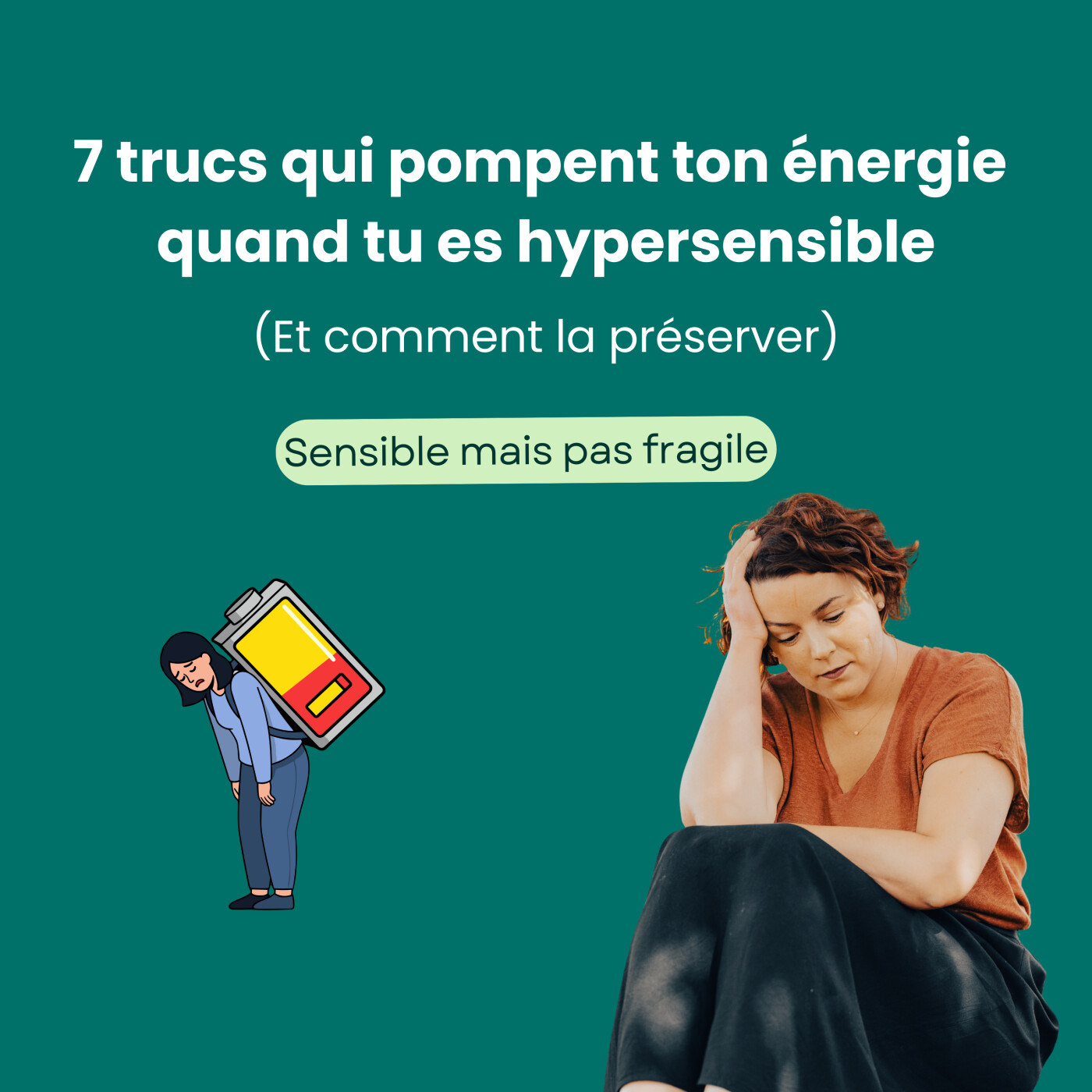 7 trucs qui pompent ton énergie quand tu es hypersensible (et comment la préserver)