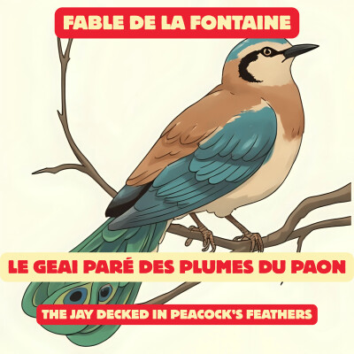 Fable de la Fontaine - Le geai paré des plumes du paon cover