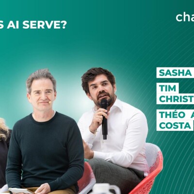 Sasha Luccioni, Tim Christophersen & Théo Alves Da Costa: Who Does AI Serve? | Panel cover