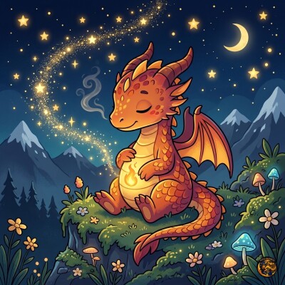 Histoire pour enfant : apaiser la colère et les émotions fortes | Le petit dragon de braise cover