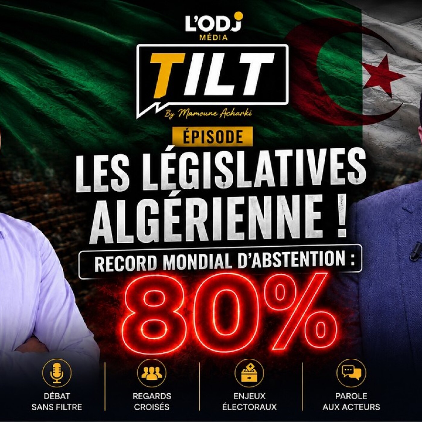 Tilt avec Hafid Boutaleb : Les législatives algérienne, Record mondial d’abstention de 80% !