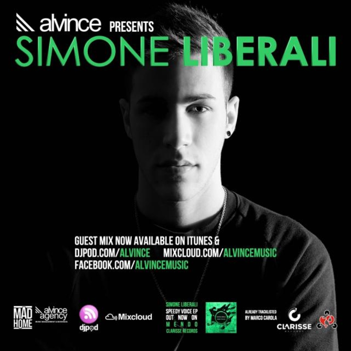 Guest #221 - Simone Liberali "SPEEDY VOICE EP OUT NOW ON MENDO's CLARISSE RECORDS" FR PROMO MIX (Clarisse Records - IT) episode artwork