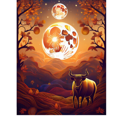 tirage de la pleine lune en taureau #TAUREAU #AUTOMNE #PLEINELUNE cover