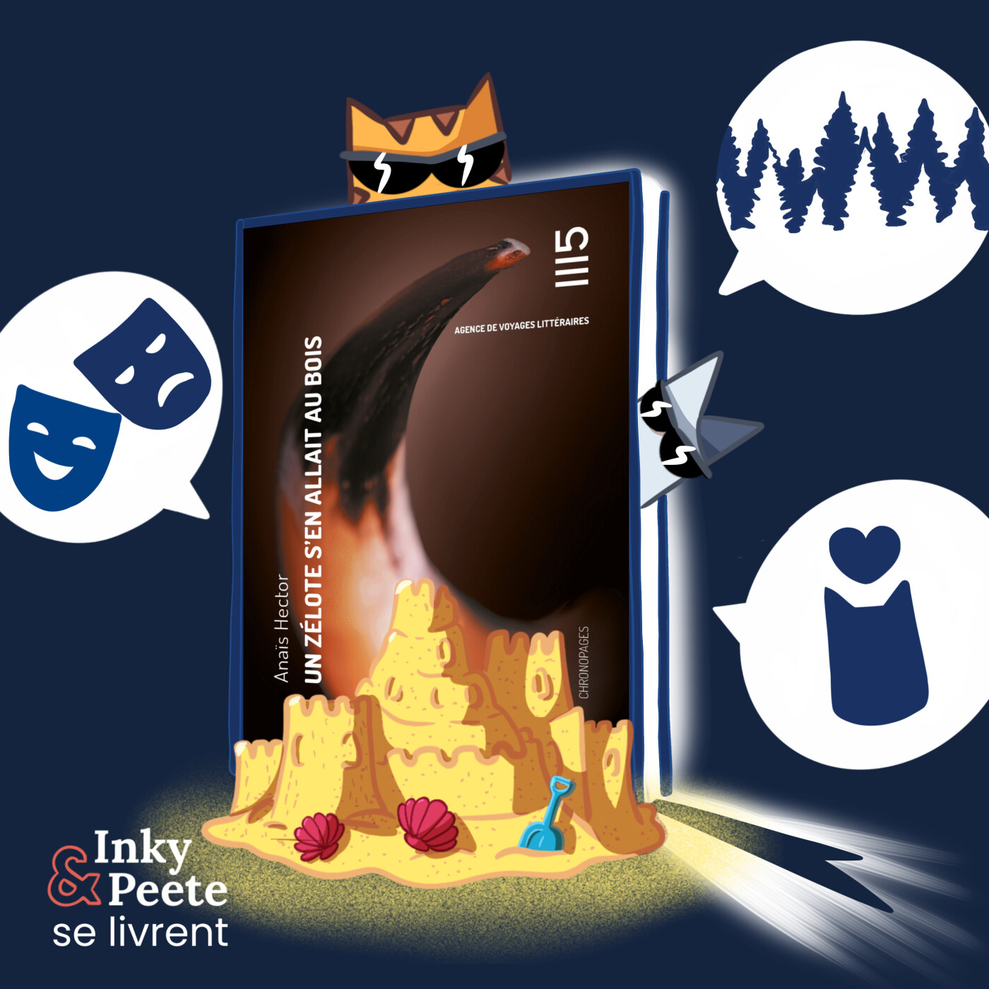 Inky et Peete se livrent - le podcast lecture qui donne voix aux premiers mots d’un livre