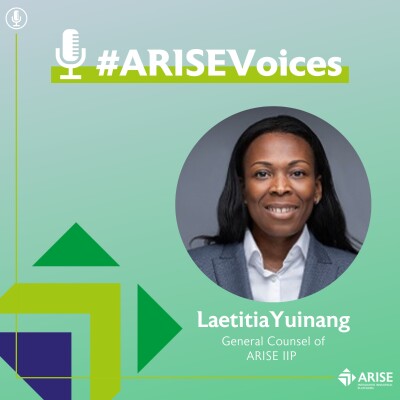 (FR) La gouvernance juridique au service de la croissance durable de l'Afrique | Laetitia Yuinang - ARISE Voices Ep. 8 cover
