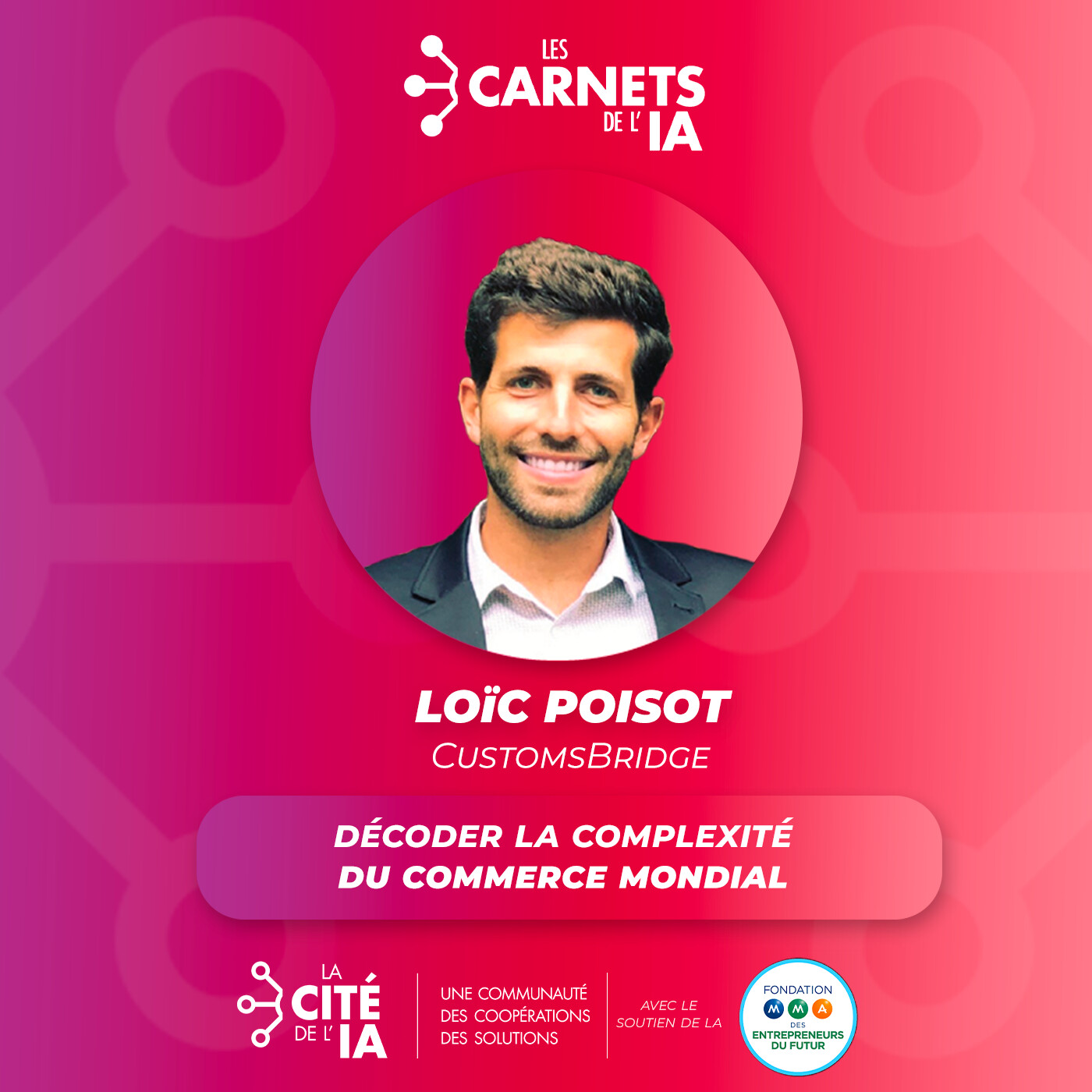 #77 Loïc Poisot - CustomsBridge - Décoder la complexité du commerce mondial episode artwork