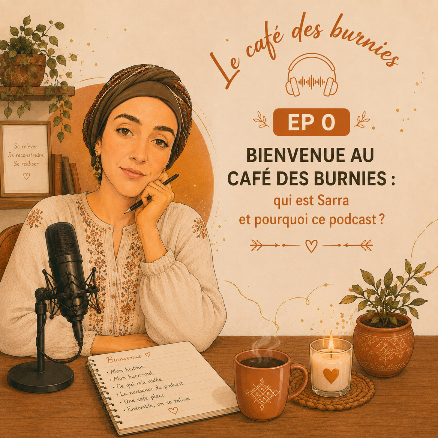 EP 0 BIENVENUE AU CAFÉ DES BURNIES : qui est Sarra et pourquoi ce podcast ?