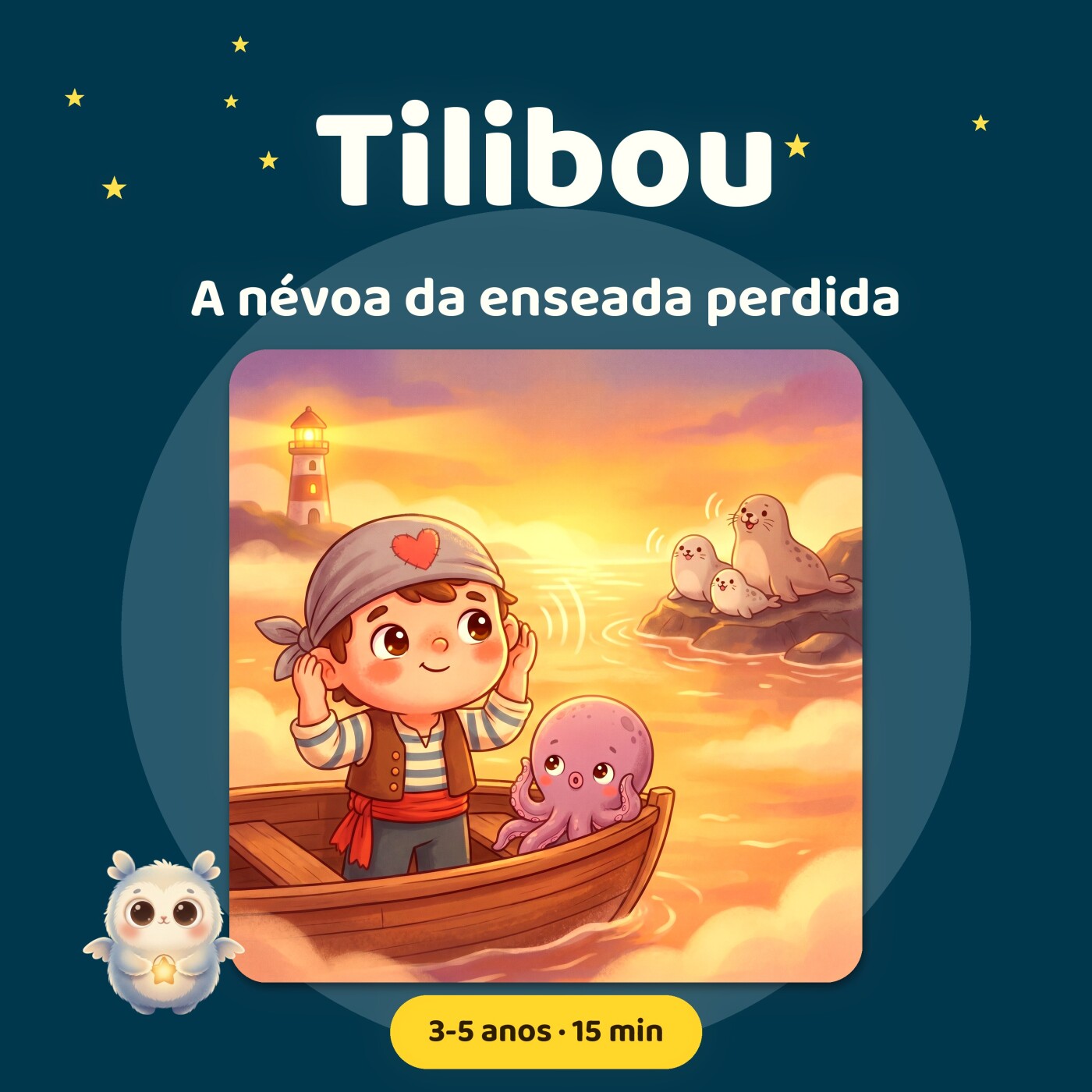 Tom o Pirata · A névoa da enseada perdida · história para não se sentir sozinho · aventura no mar · podcast infantil