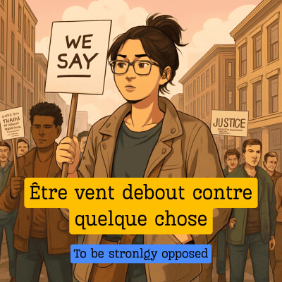 Expression française : "Être vent debout contre quelque chose" cover