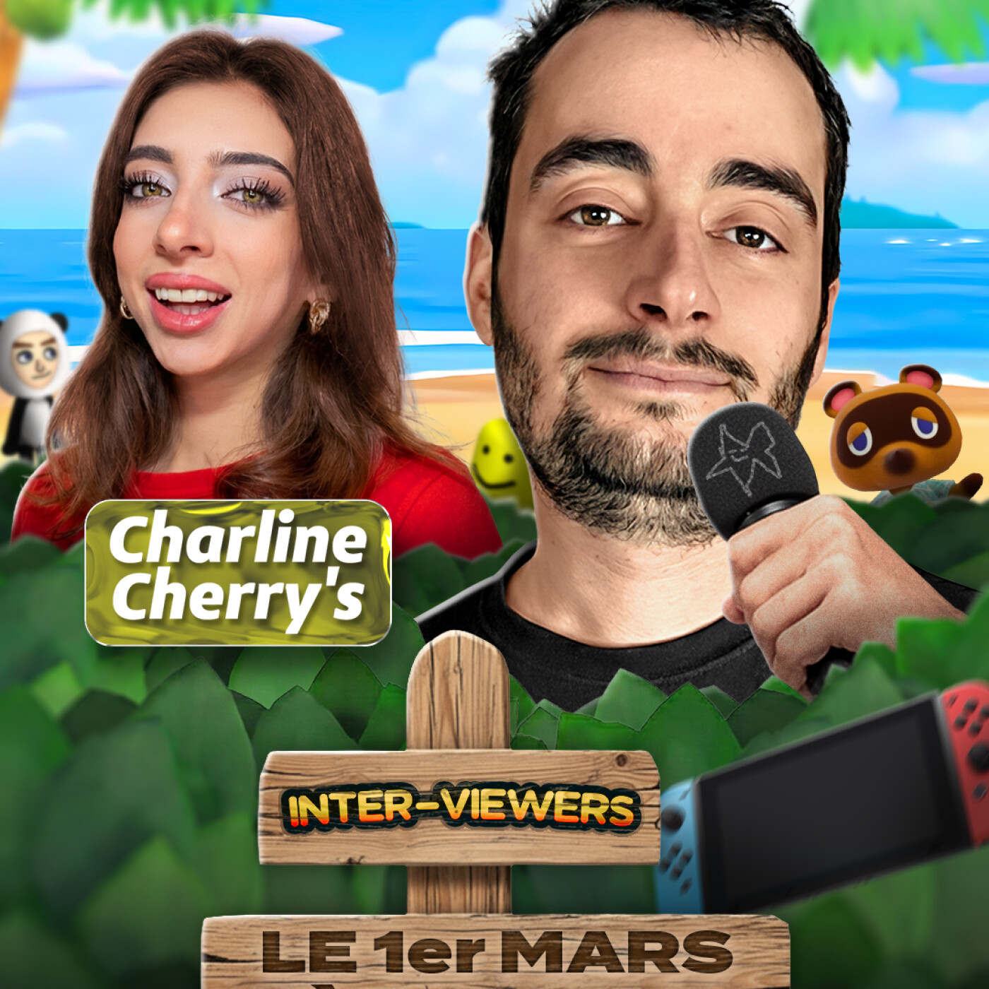 Inter-Viewers : Je reçois Charline Cherry's (Youtubeuse / Créatrice de contenu Animal Crossing, Vlog & Lifestyle... depuis l'enfance !) episode artwork