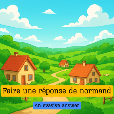 Expression française : "Faire une réponse de normand" cover
