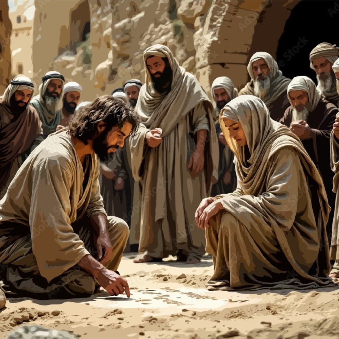 Jean 8 : 1 - 11 Jésus et la femme adultère. episode artwork