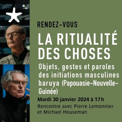 Les rendez-vous du salon de lecture - "La ritualité des choses" avec Pierre Lemonnier et Micheal Houseman cover