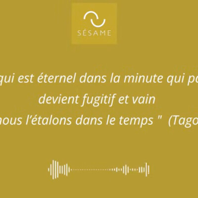 Les petites méditations #1 : "Ce qui est éternel dans la minute qui passe..." cover