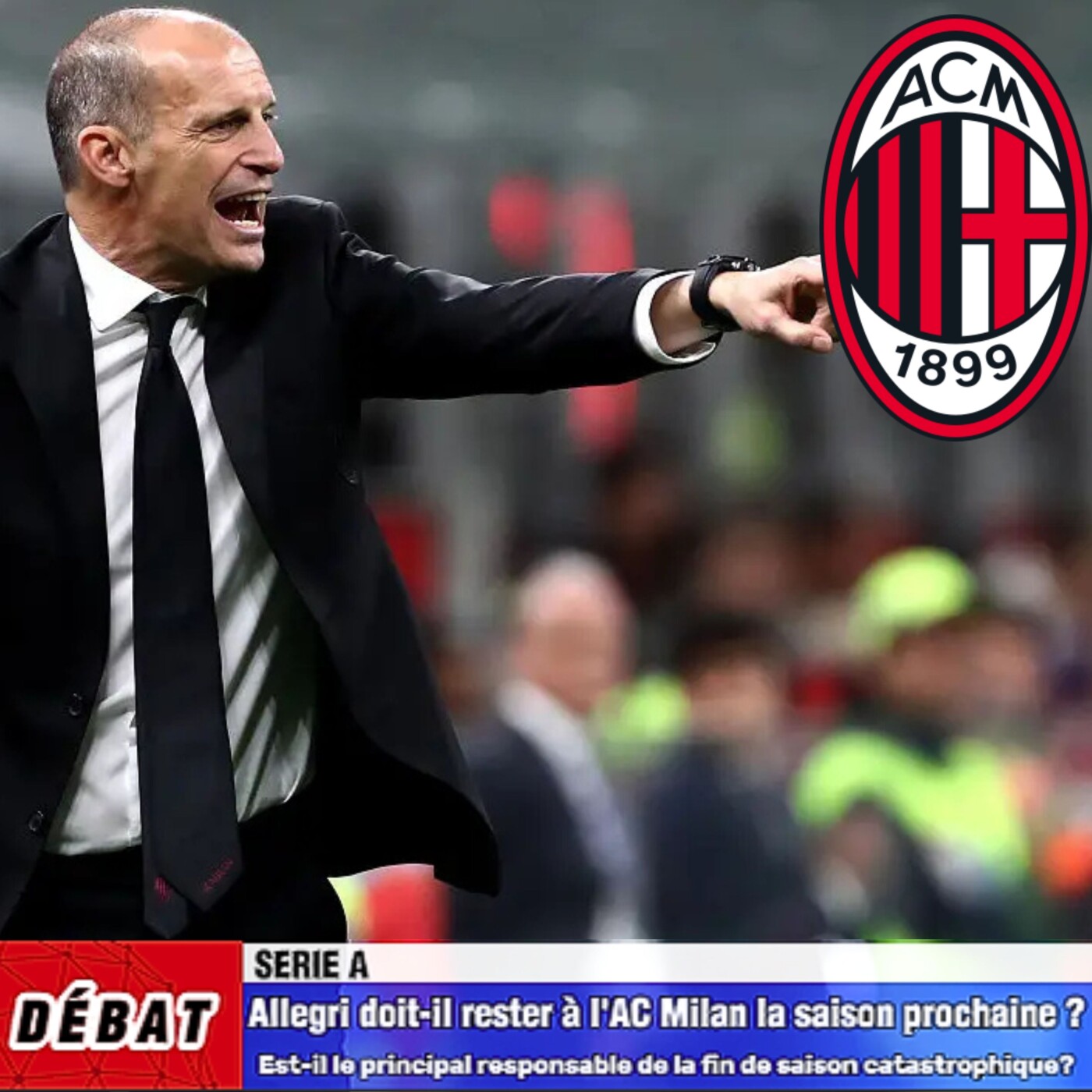 Débat Serie A - Max Allegri🇮🇹 doit-il rester à l'AC Milan la saison prochaine❓🤔