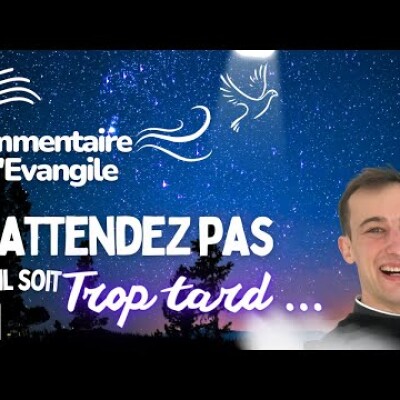 N'attendez pas qu'il soit trop tard ! Commentaire de l'Evangile • Homélie | Dimanche 12 novembre • cover