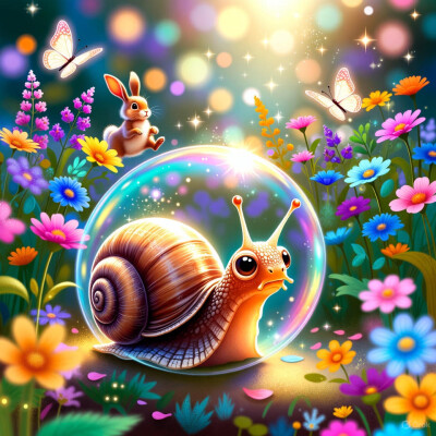 Histoire pour enfants : se calmer & se protéger des agitations –  la bulle protectrice du petit escargot cover