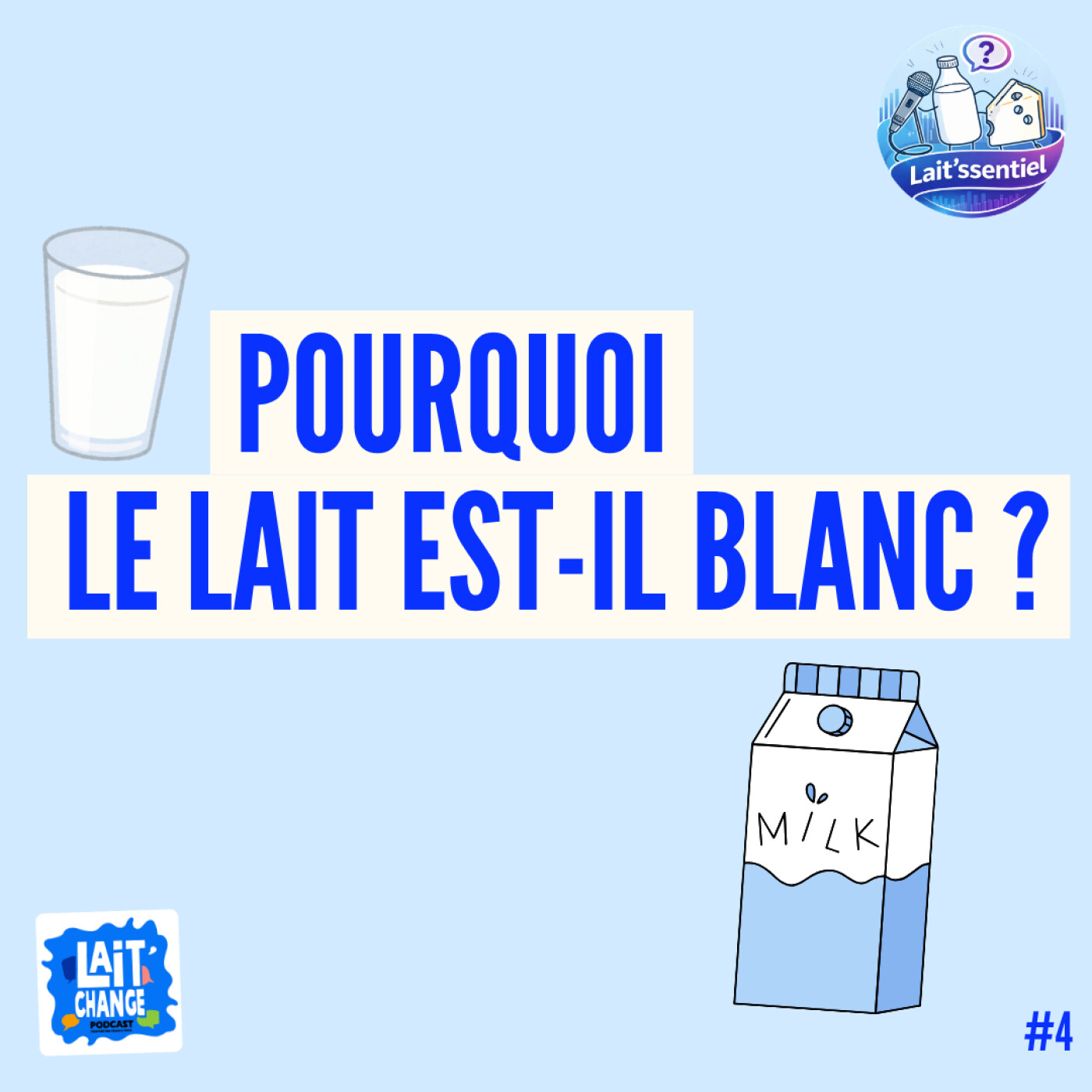 Pourquoi le lait est-il blanc ? - LAIT'SSENTIEL #4