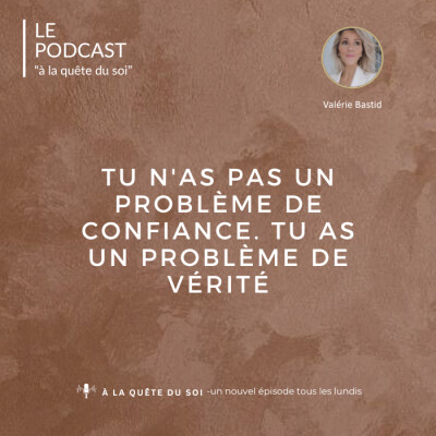 Tu n'as pas un problème de confiance. Tu as un problème de vérité cover