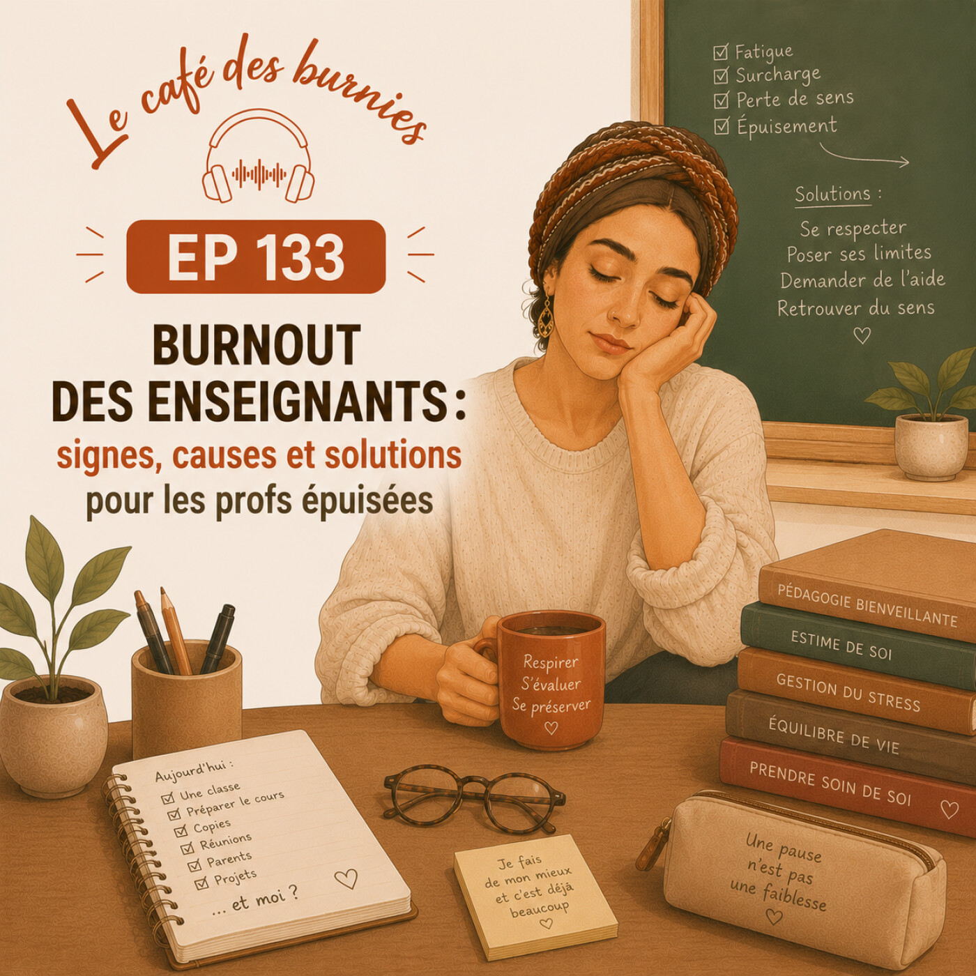 EP 133 BURNOUT DES ENSEIGNANTS: signes, causes et solutions pour les profs épuisées