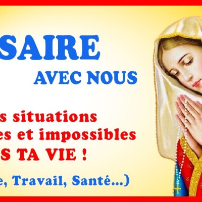 ROSAIRE - Prie avec nous 🙏 Famille, Travail, Santé… Avril #PÂQUES cover