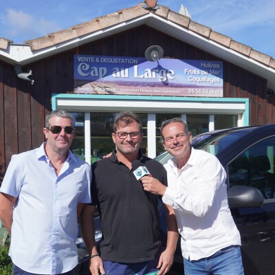 André Henry avec Arcachon Transfert nous détaille sa prise en charge et Sébastien Dufau nous présente les tapas qu'il propose à Cap au Large cover