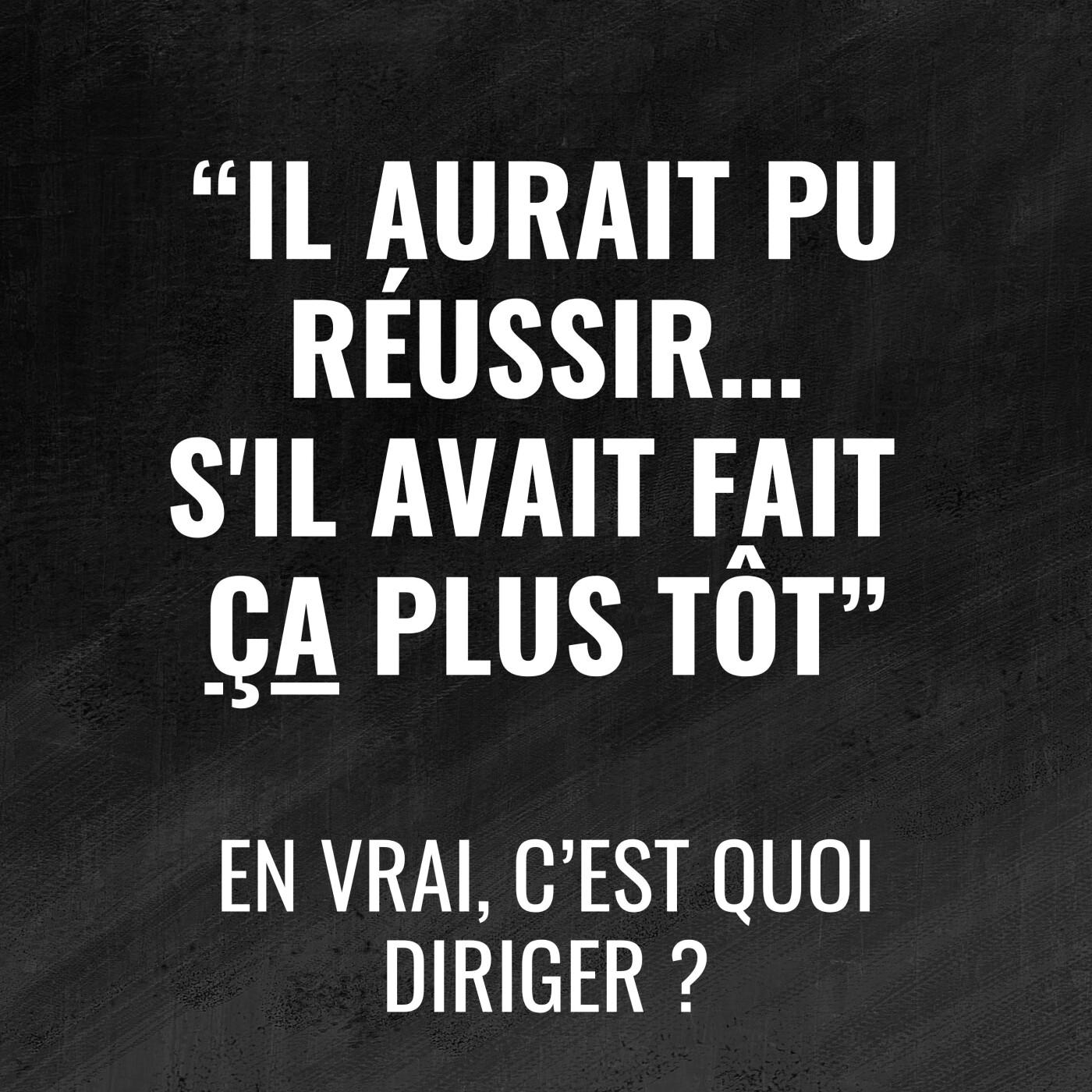 479 - Il aurait pu réussir... s'il avait fait ça - En vrai, c'est quoi diriger ? - Ludovic Wendling