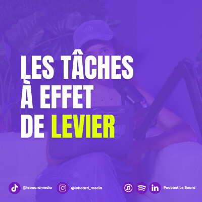 Comment gagner plus en travaillant moins : les tâches à effet de levier cover