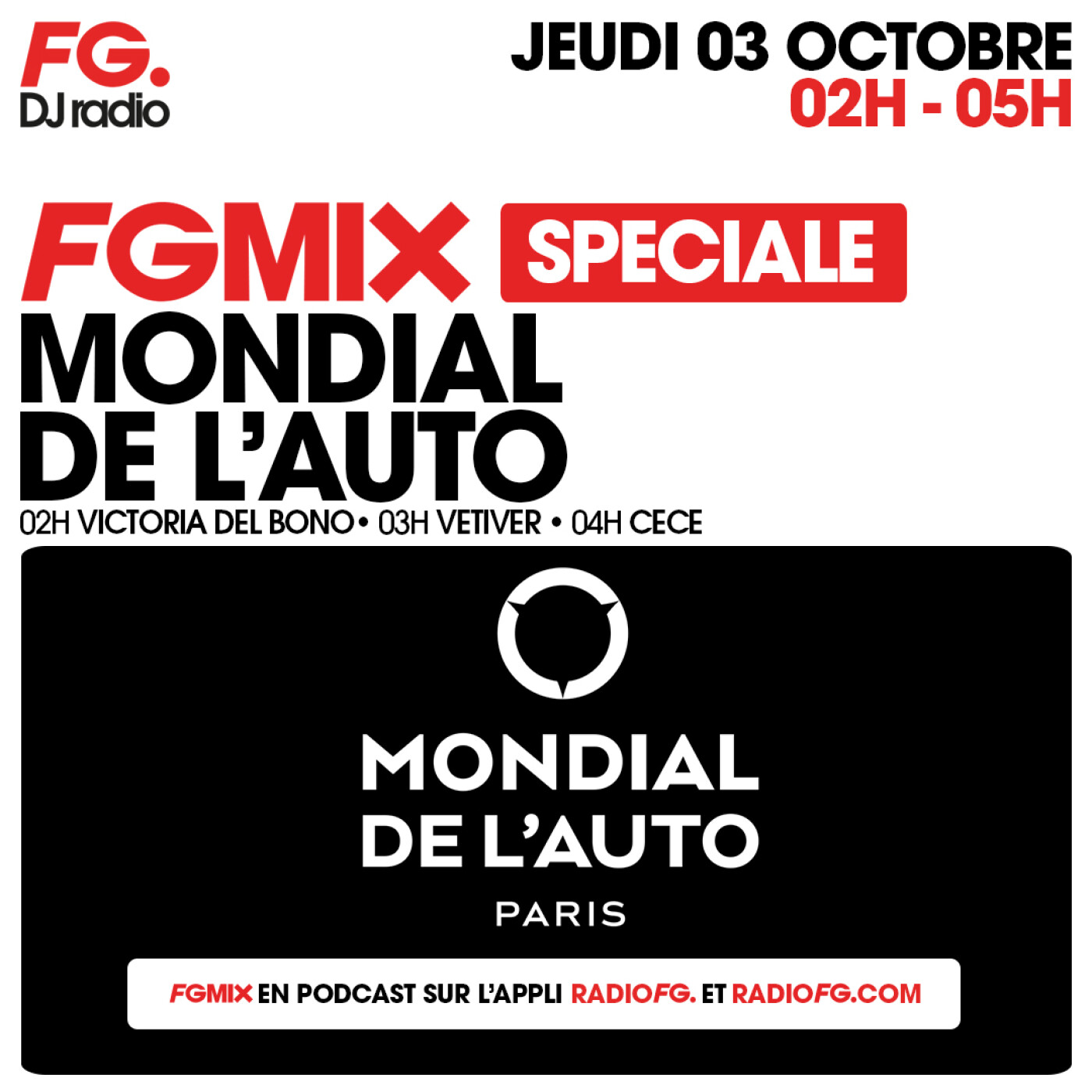 FG MIX SPÉCIAL MONDIAL DE L'AUTO : CÉCÉ