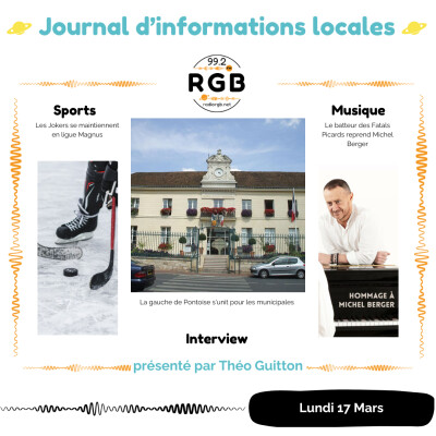 Journal du lundi 17 mars 2025 - Radio RGB 99.2 cover