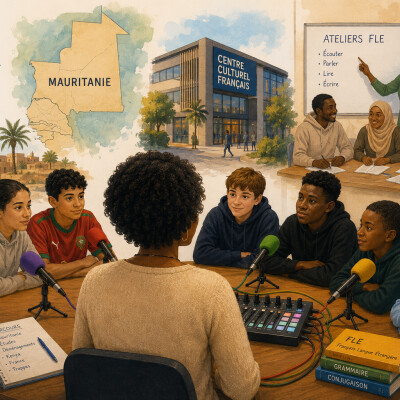 À la découverte du métier de formatrice FLE d'Aïssata avec les jeunes de la Réussite éducative cover