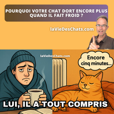 POURQUOI VOTRE CHAT DORT PLUS QUAND IL FAIT FROID ? cover
