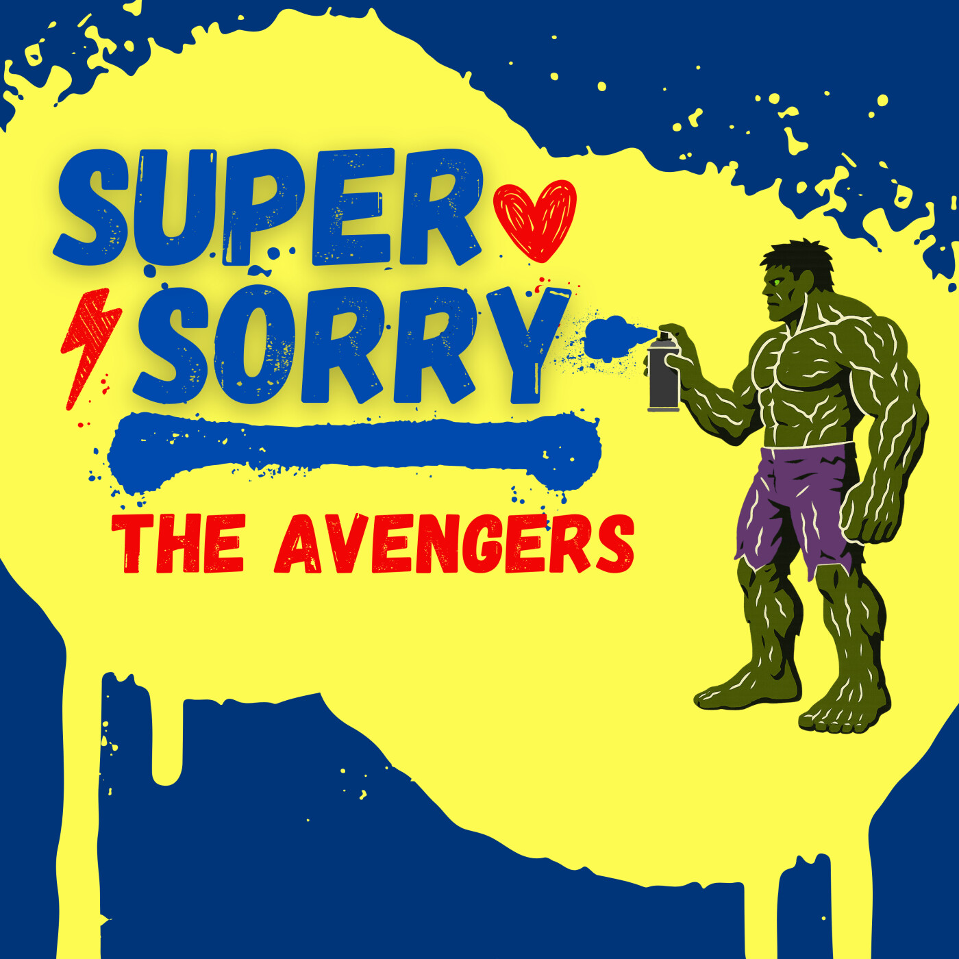 Super Sorry takes on The Avengers – a fun film review of Marvel superhero apologies episode artwork