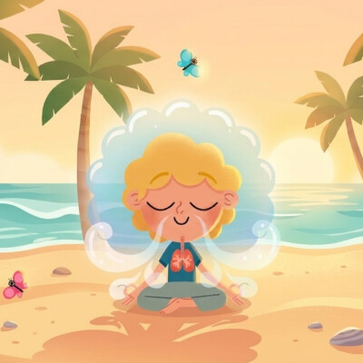 Marche imaginaire sur la plage pour retrouver son calme cover