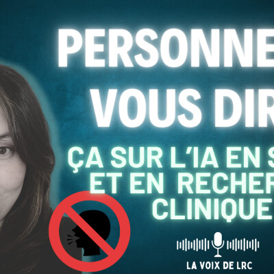 Personne ne vous dira ça sur l'IA en santé et en recherche clinique cover