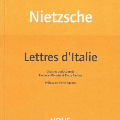 Lettres d’Italie de Nietzsche cover