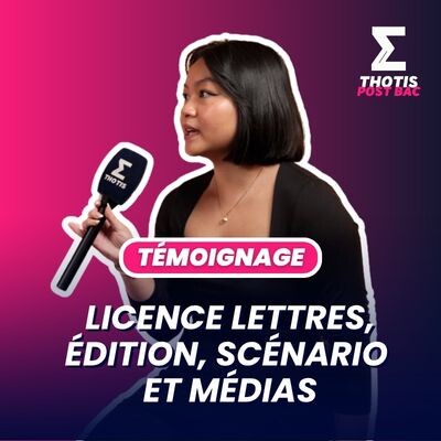 Licence lettres, édition, scénario et média : témoignage cover