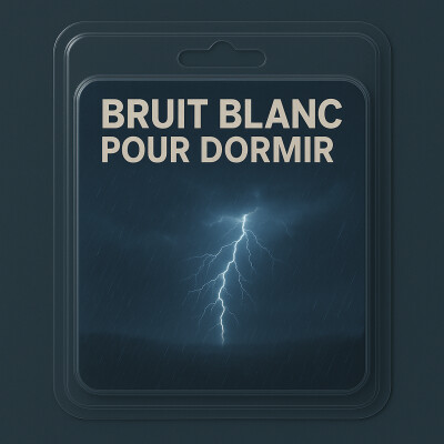 1 H Bruit Blanc pour DORMIR | Nuit orageuse relaxante cover