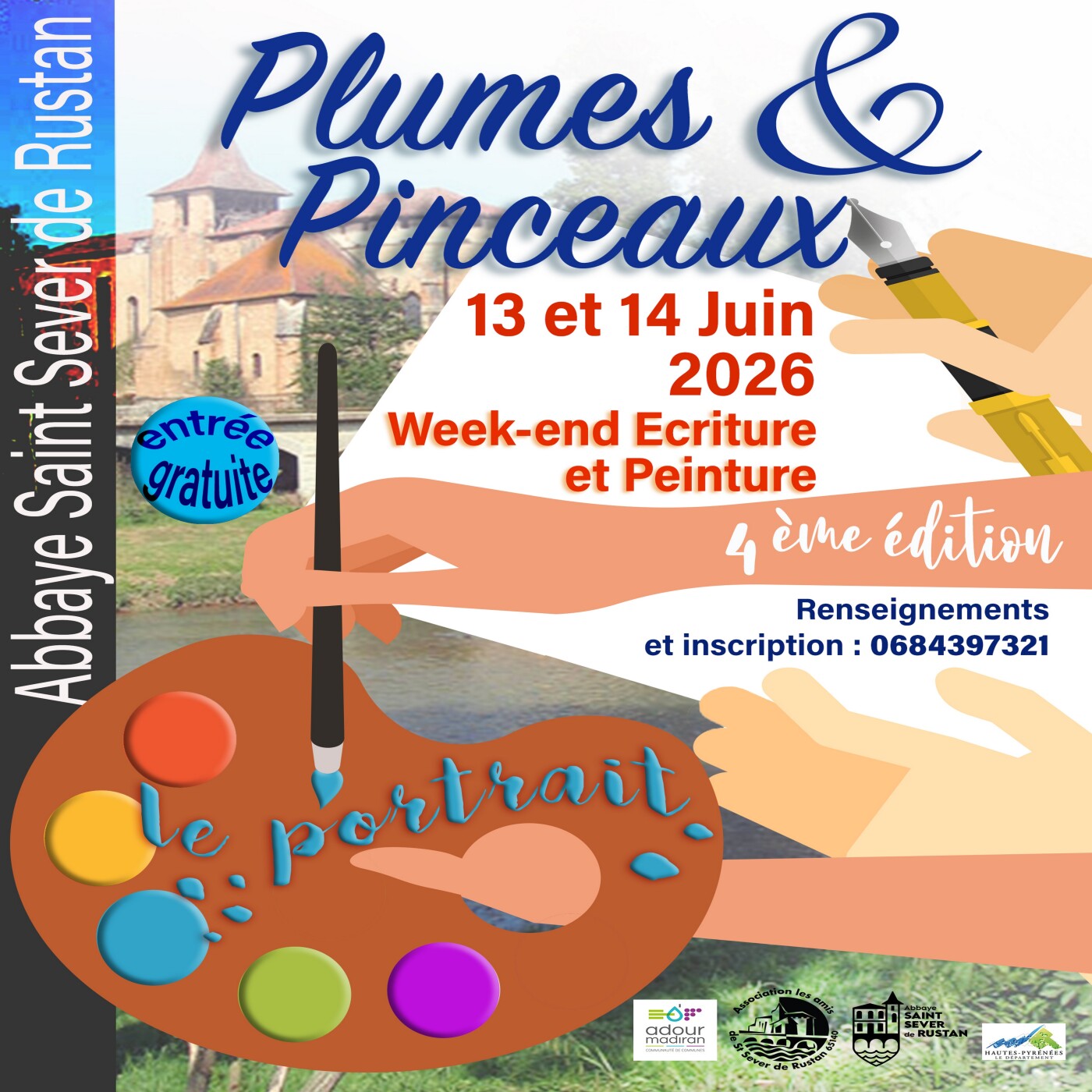 4° Festival Plumes et pinceaux les 13 et 14 juin 2026 à St Sever de Rustan