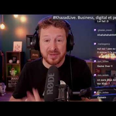 Kické sur LinkedIn, Khaz dévoilé !!, Cnil, Posts Tiktok, Runway 1er essai [KhazadLive 26/07] cover