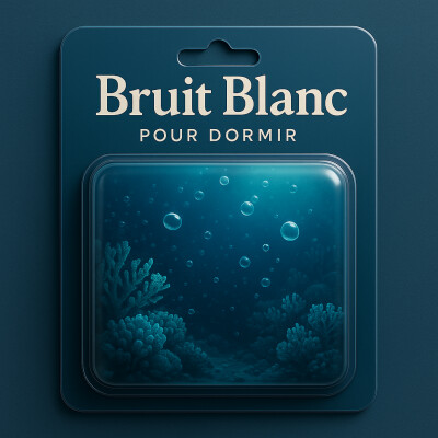 1 H Bruit Blanc pour DORMIR ou se relaxer | Profondeurs sous marines pour trouver le sommeil cover