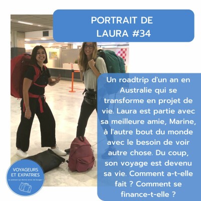 Portrait #34 - Laura part voyager en Australie et cela termine en projet de vie ! cover