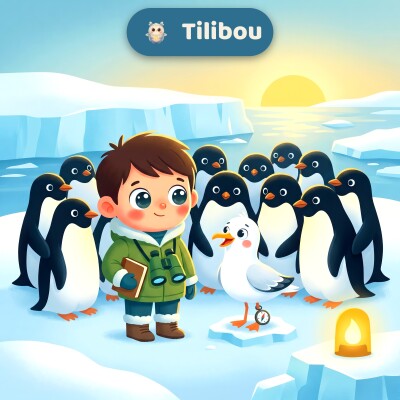 Marin · ¿Por qué el pingüino no tiene frío? · cuento sobre los pingüinos · animales del frío · cuento para dormir cover