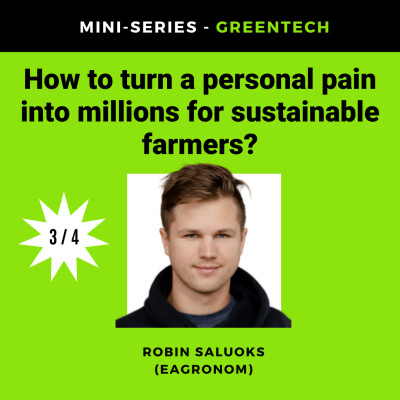 32/3 How to turn a personal pain into millions for sustainable farmers (Robin Saluoks, eAgronom) cover