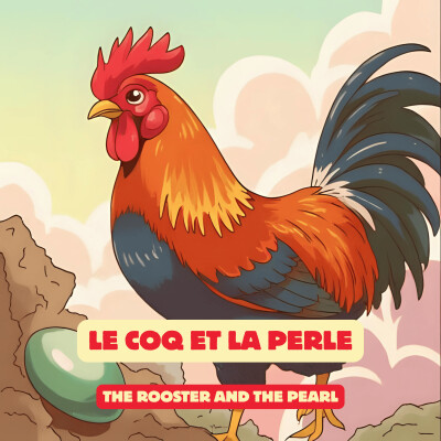 Fable de la fontaine : Le coq et la perle cover