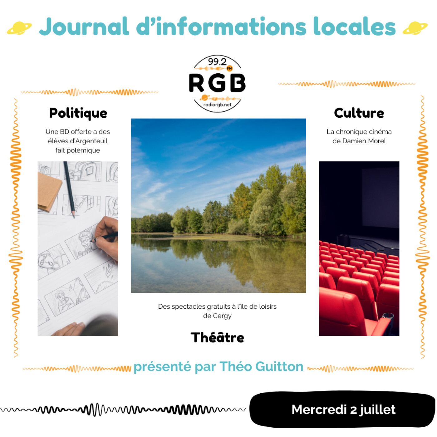 Journal du mercredi 2 juillet 2025 – Radio RGB 99.2